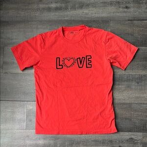 Keith Haring Love TShirt  Size Small Orange